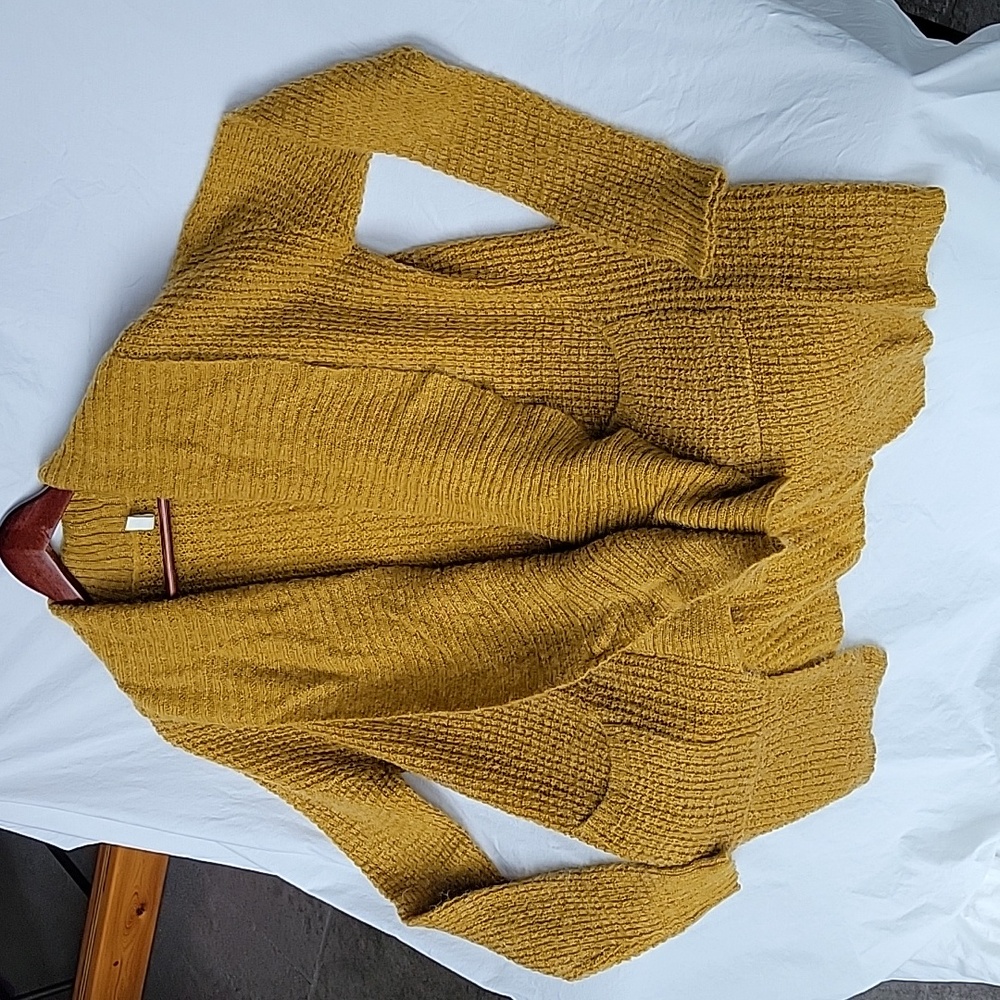 Open-front cardigan sweater